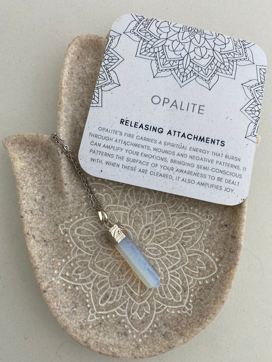 Opalite Crystal Pendant - Dandelion Lifestyle
