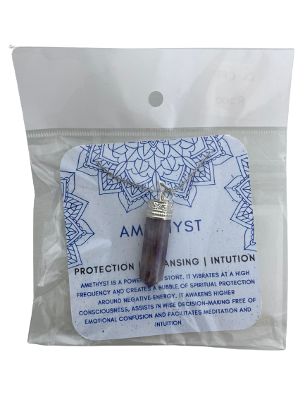 Amethyst Crystal Pendant - Dandelion Lifestyle