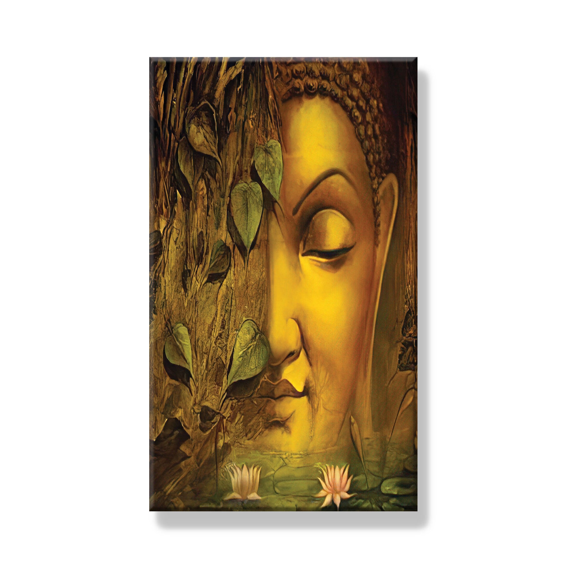 Buddha Face with leaves Frame - Dandelion Lifestyle