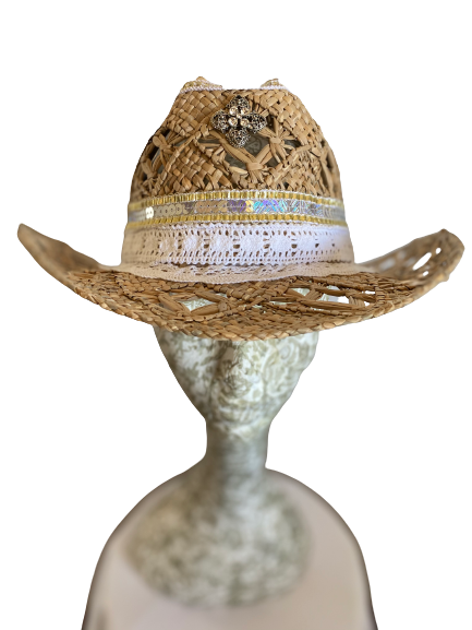 Natural White Ibiza Hat - Dandelion Lifestyle